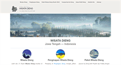 Desktop Screenshot of panduanwisatadieng.com