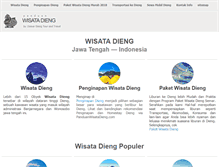 Tablet Screenshot of panduanwisatadieng.com